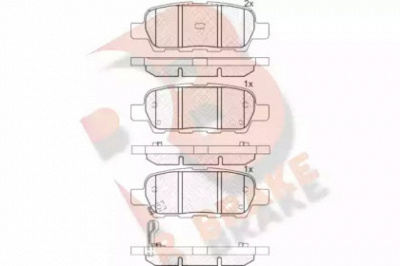 R BRAKE rb1509 -  Комплект тормозных колодок, дисковый тормоз